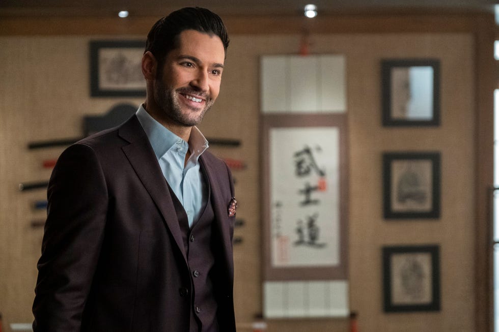 Lucifer Morningstar Maroon Men Suit Tom Ellis Maroon Suit