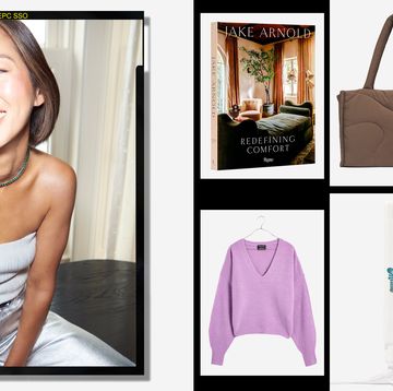 a collage of influencer aimee song and several of her favorite purchases