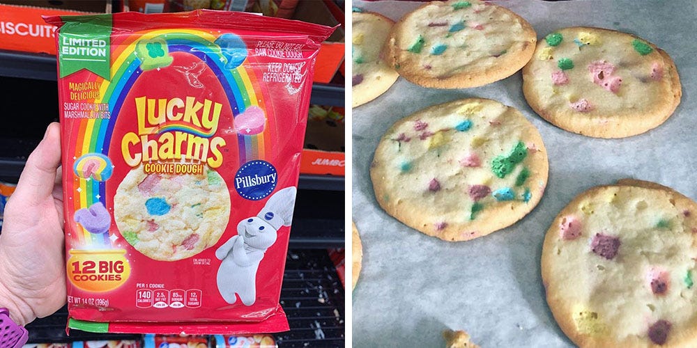 Pillsbury’s New Sugar Cookies Are Stuffed With Lucky Charms Marshmallows