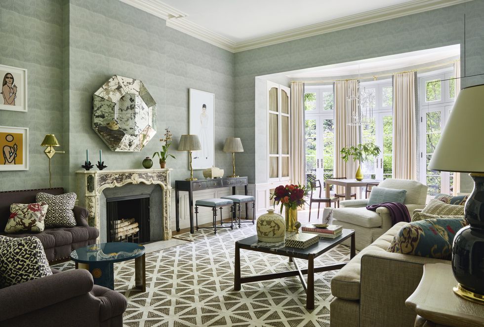 lucy doswell upper east side townhouse living room