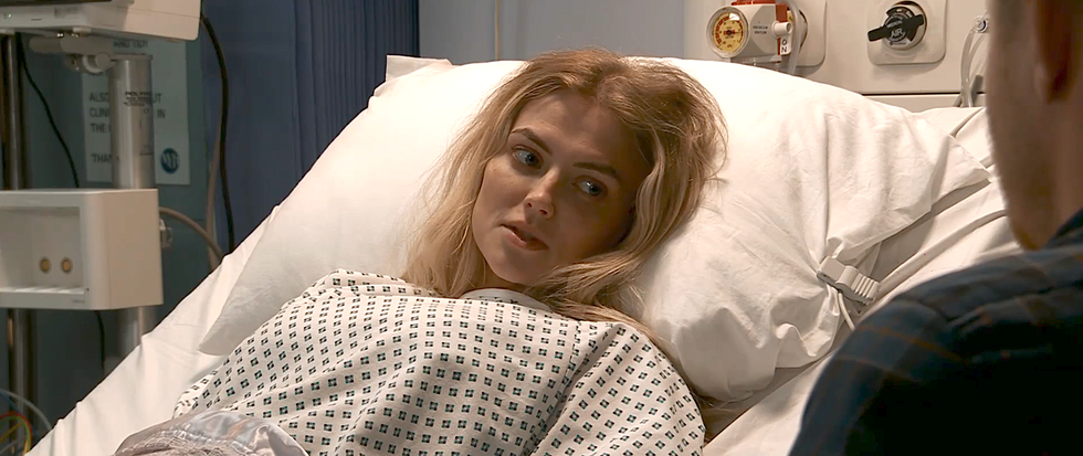 bethany and daniel in hospital, coronation street