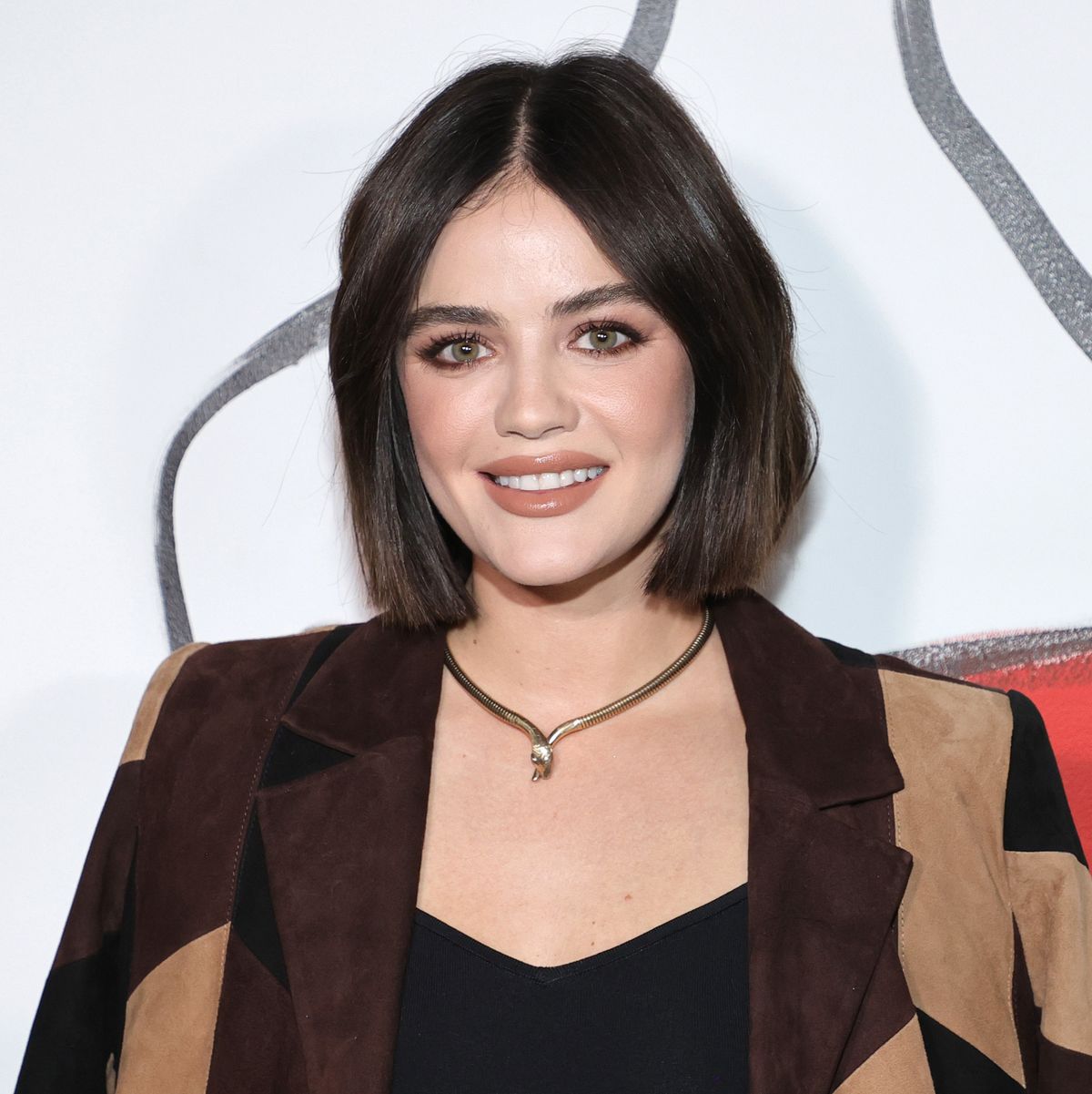 alice + olivia By Stacey Bendet - September 2021 - New York Fashion Week: The ShowsNEW YORK, NEW YORK - SEPTEMBER 10: Lucy Hale attends alice + olivia by Stacey Bendet during September 2021 - New York Fashion Week: The Shows on September 10, 2021 in New York City. (Photo by Jamie McCarthy/Getty Images for alice + olivia)