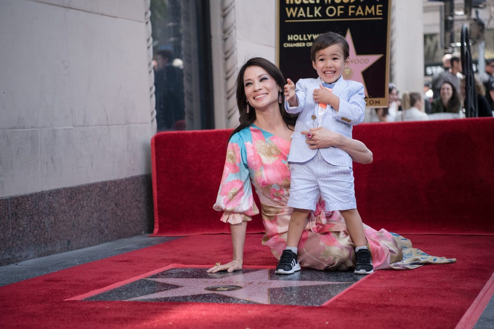 lucy liu honored with star on the hollywood walk of fame