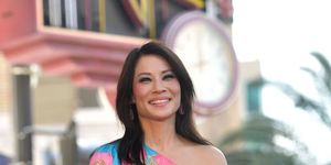 lucy liu honored with star on the hollywood walk of fame