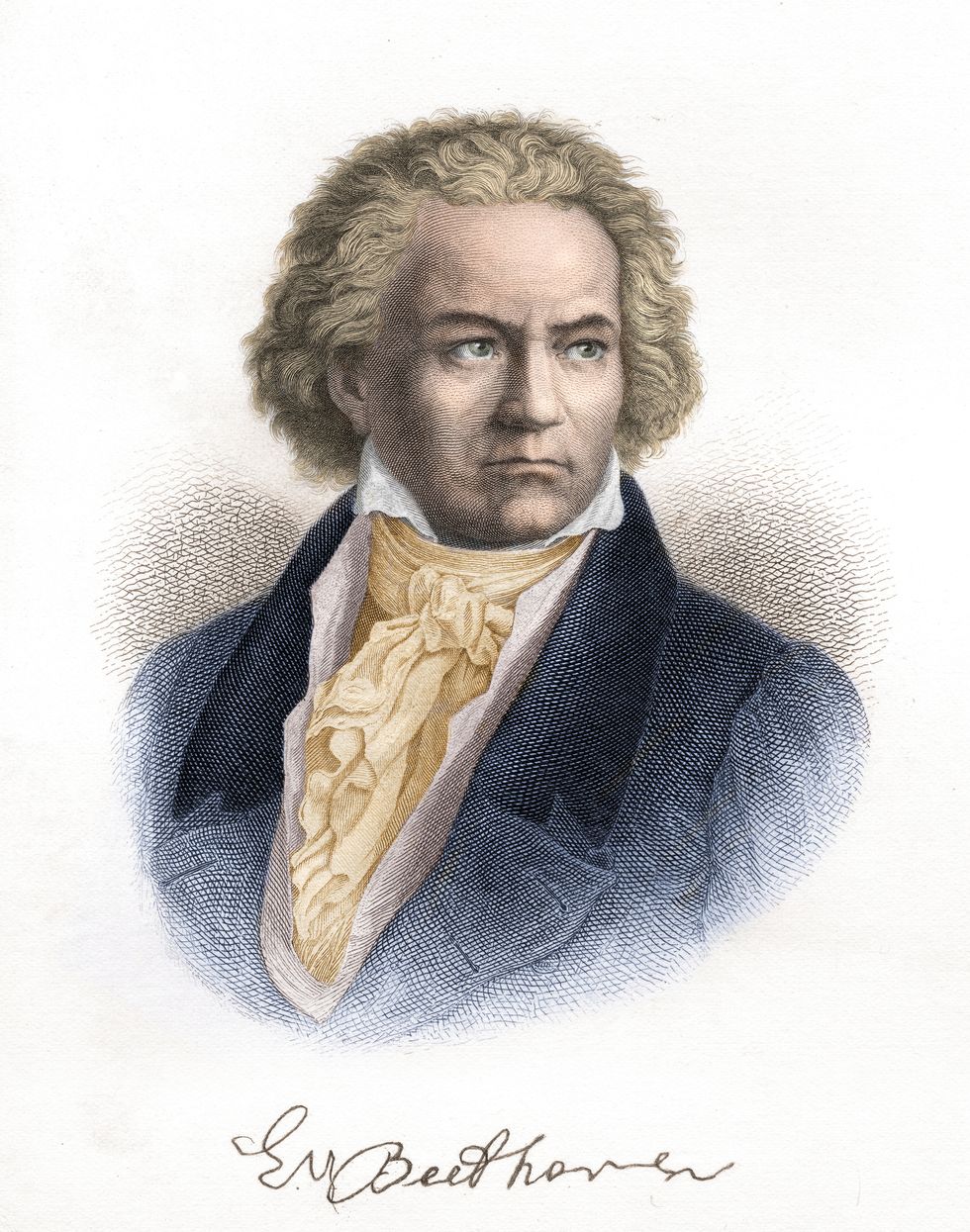 ludwig van beethoven composer portrait illustration