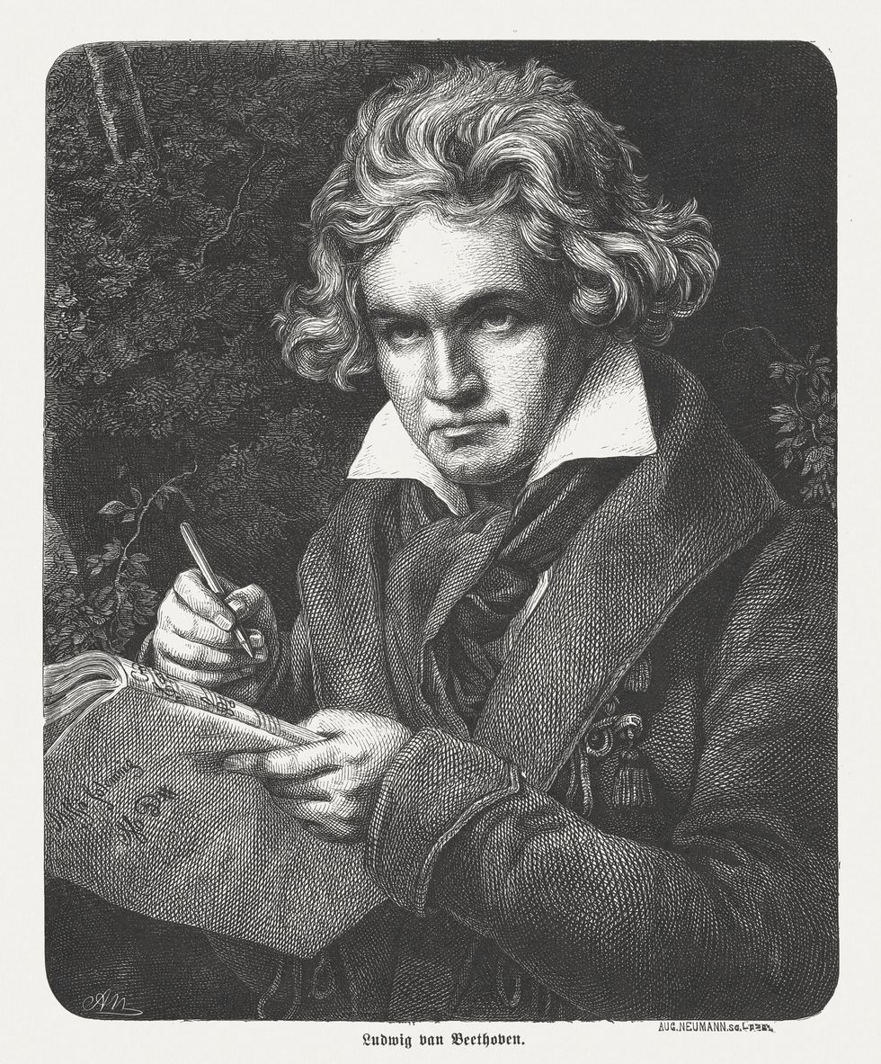 ludwig van beethoven 1770 1827, german composer and pianist, published 1869