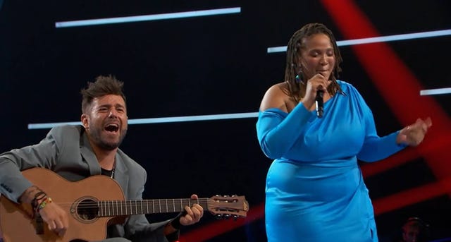 phindile y pablo lopez la voz