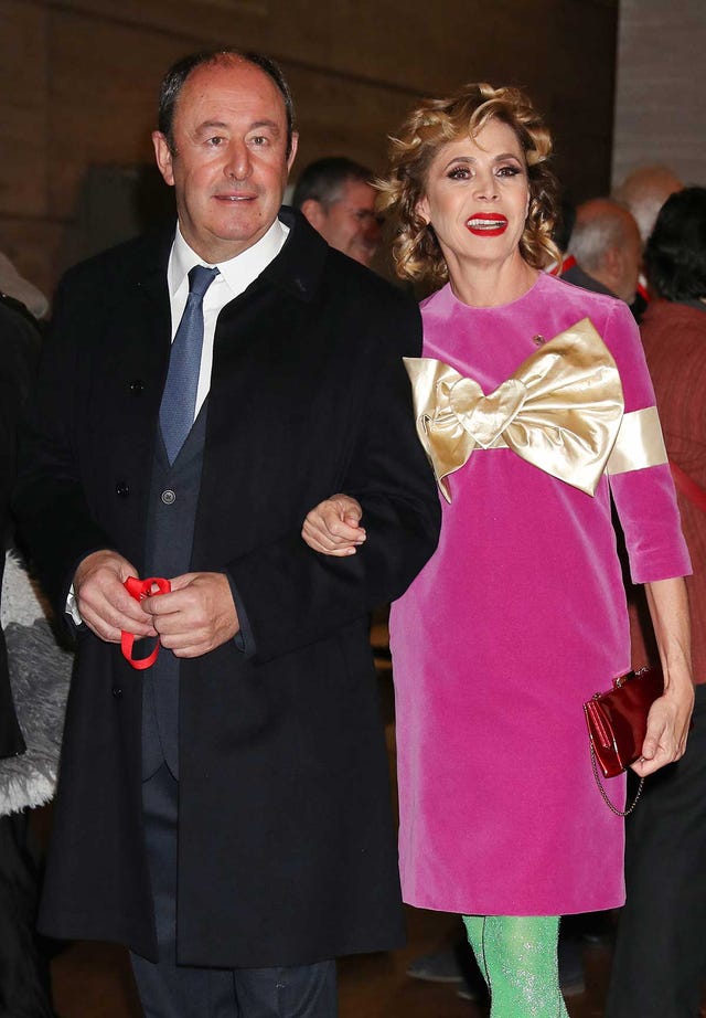 Luis Miguel Rodríguez, El Chatarrero, y Ágatha Ruiz de la Prada en los premios Nacionales de la Industria de la Moda