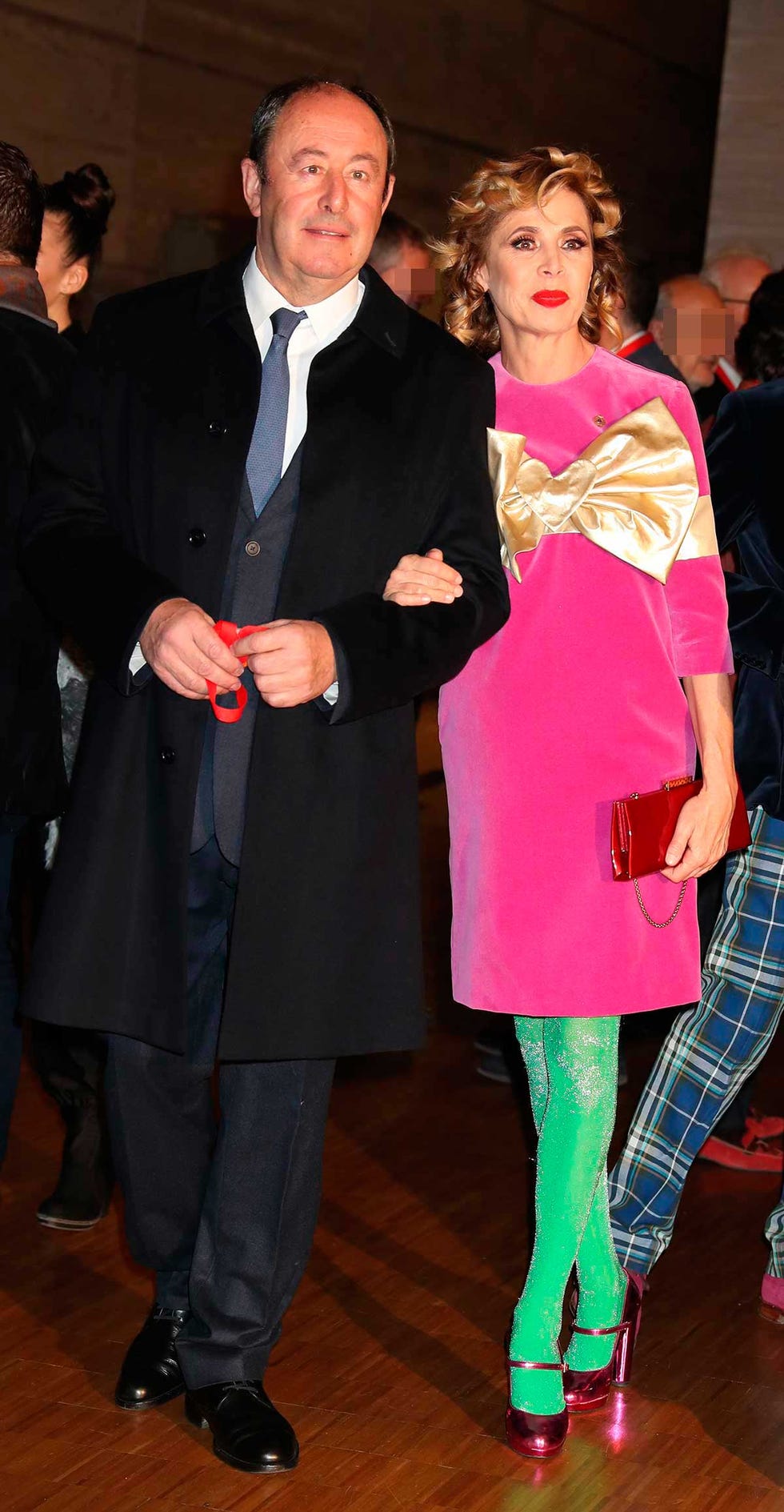 Luis Miguel Rodríguez, El Chatarrero, y Ágatha Ruiz de la Prada en los premios de la Industria de la Moda