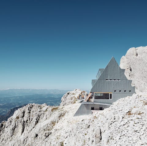 a building on a mountain