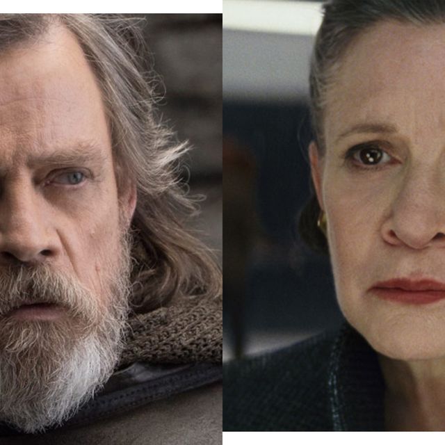 Luke and Leia in Star Wars: The Last Jedi