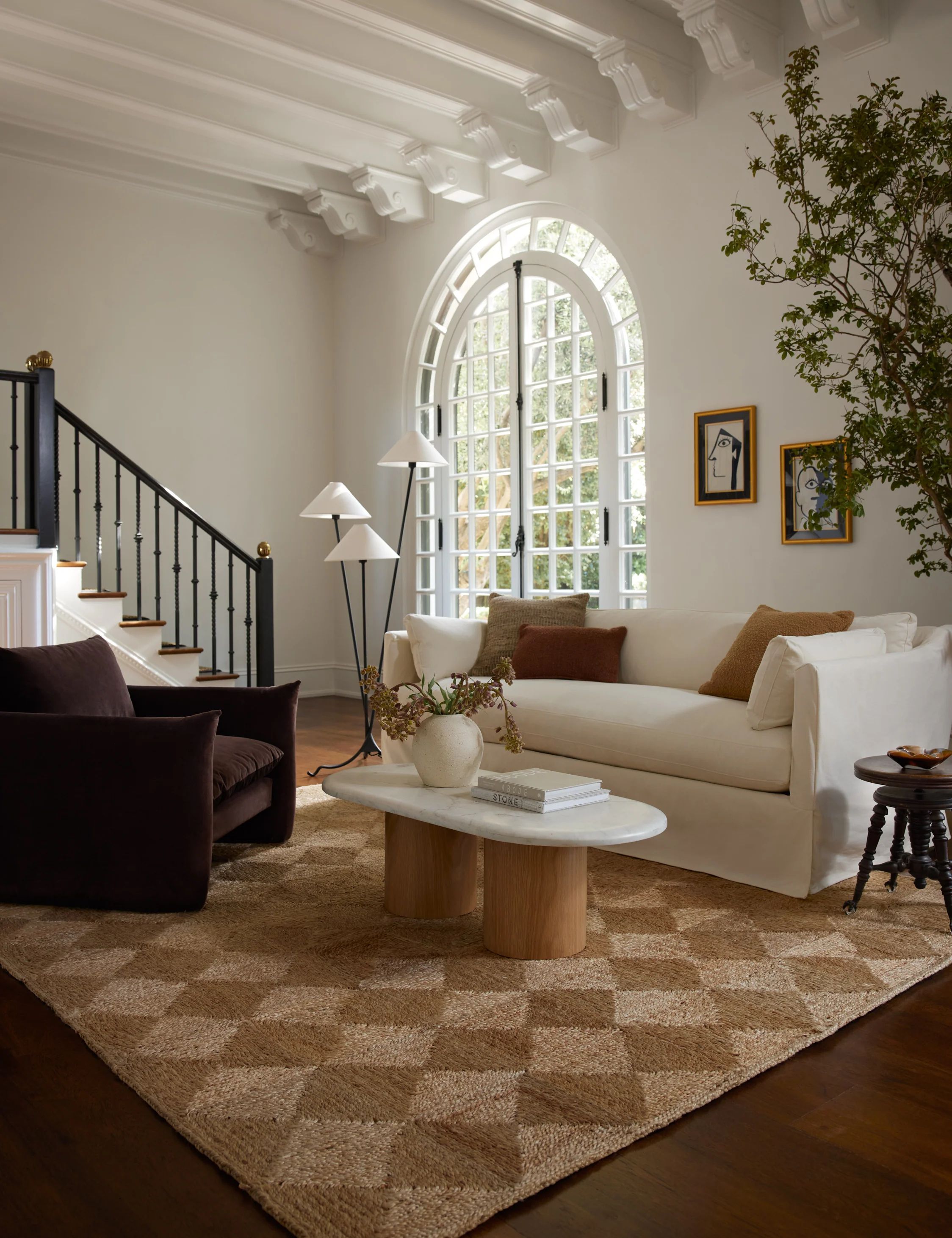 Runner carpet natural jute rug hand woven braided beige color for Living  Room