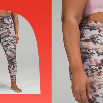 printed high waist align yoga pants