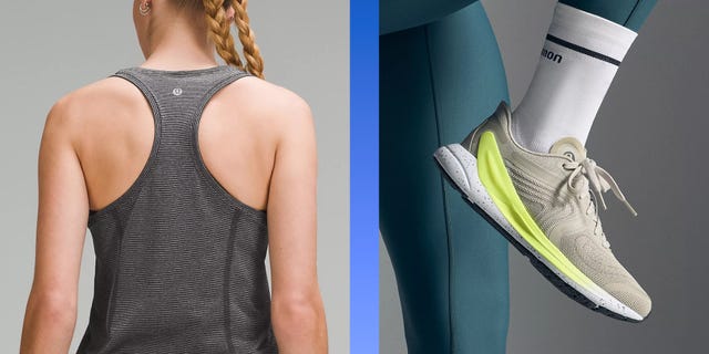 lululemon tank top, lululemon blissfeel 2 shoes