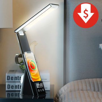 lumi mini 7 in 1 multifunctional led desk lamp with wireless charger