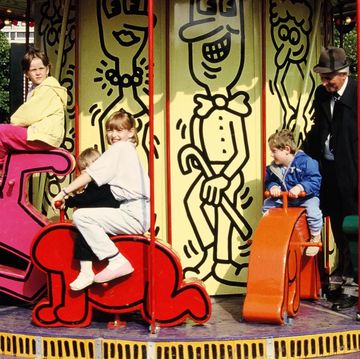 a group of people on a ride