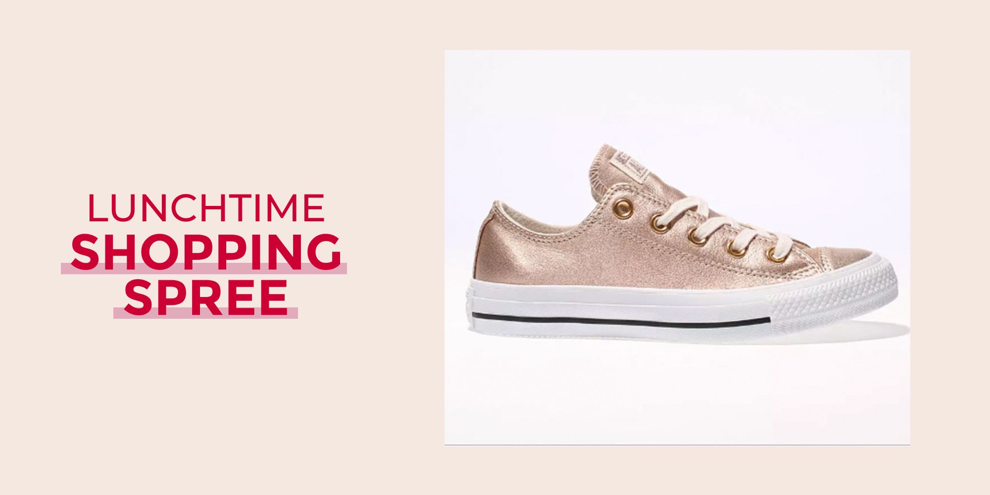 Converse all star shop metallic rose gold