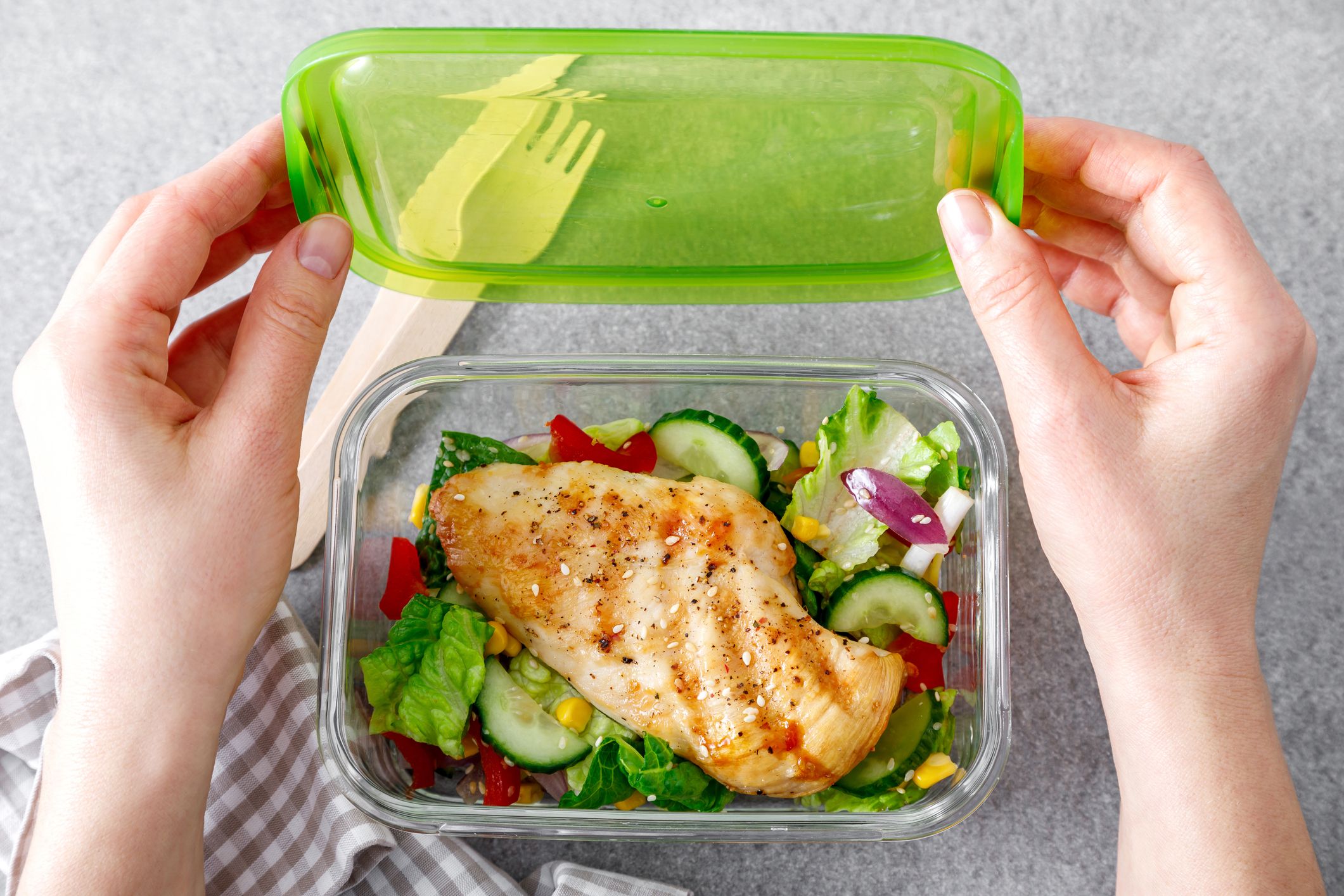 Life Nutritionist Lunch Box Meal Prep Container - Green