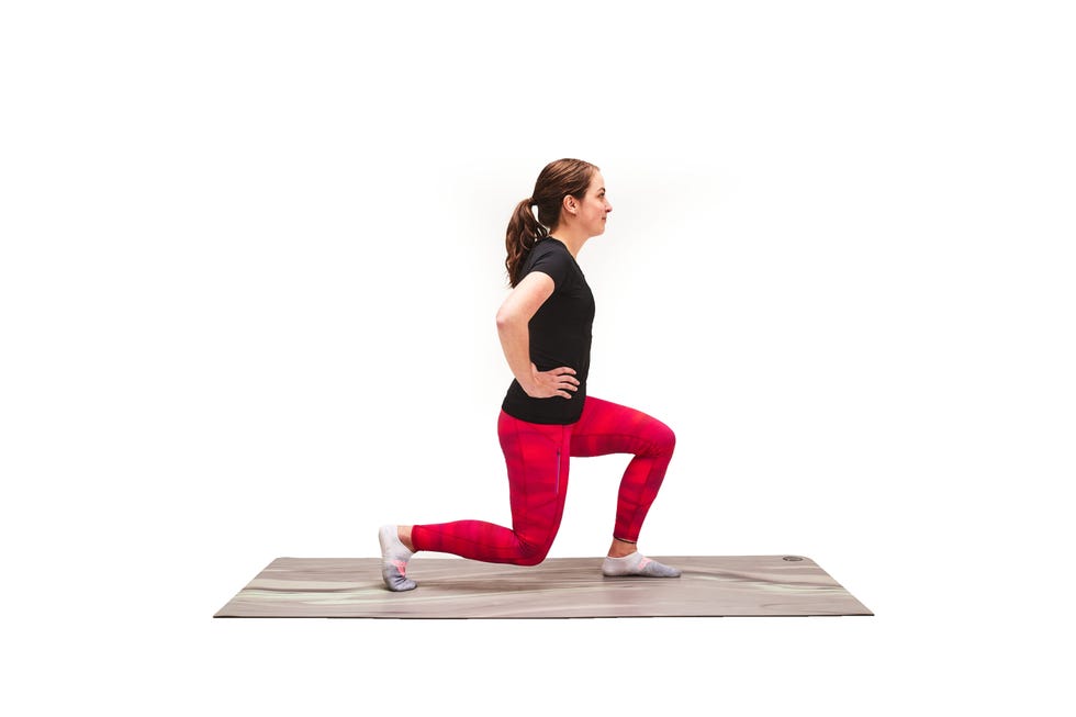 lunge exercise, weak glutes and pelvic floor health