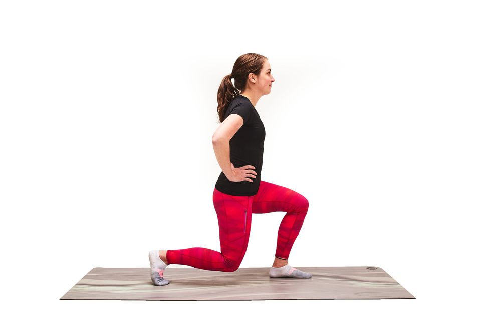 lunge exercise, weak glutes and pelvic floor health
