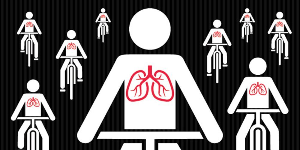 cyclist lungs