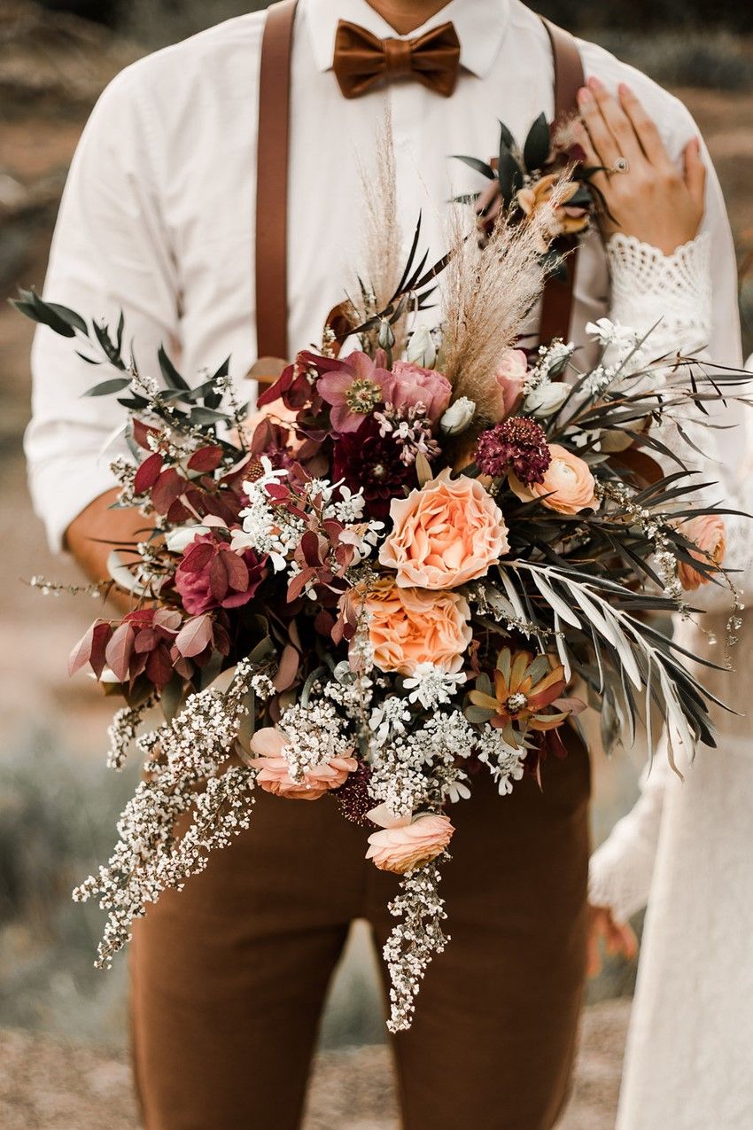 luscious fall wedding bouquet