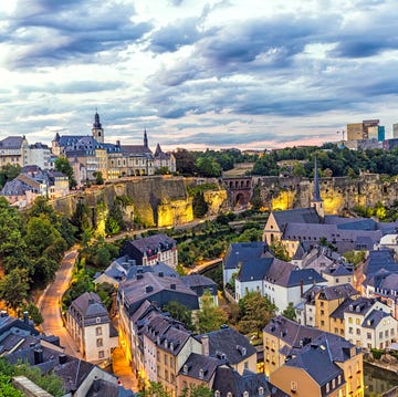 luxemburgo al atardecer