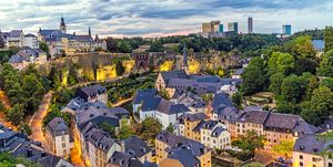 luxemburgo al atardecer