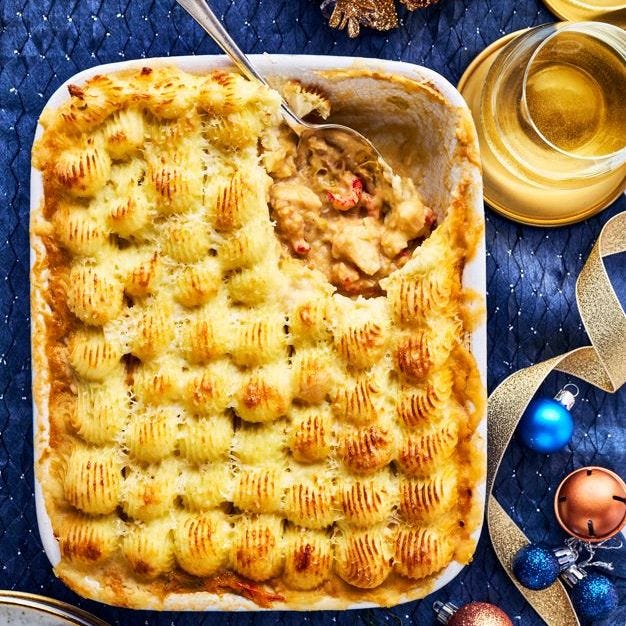 luxury fish pie