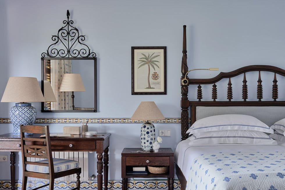 a bedroom with a double bed at seaside grand hotel residencia