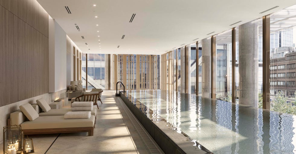spa pool with loungers at the pan pacific