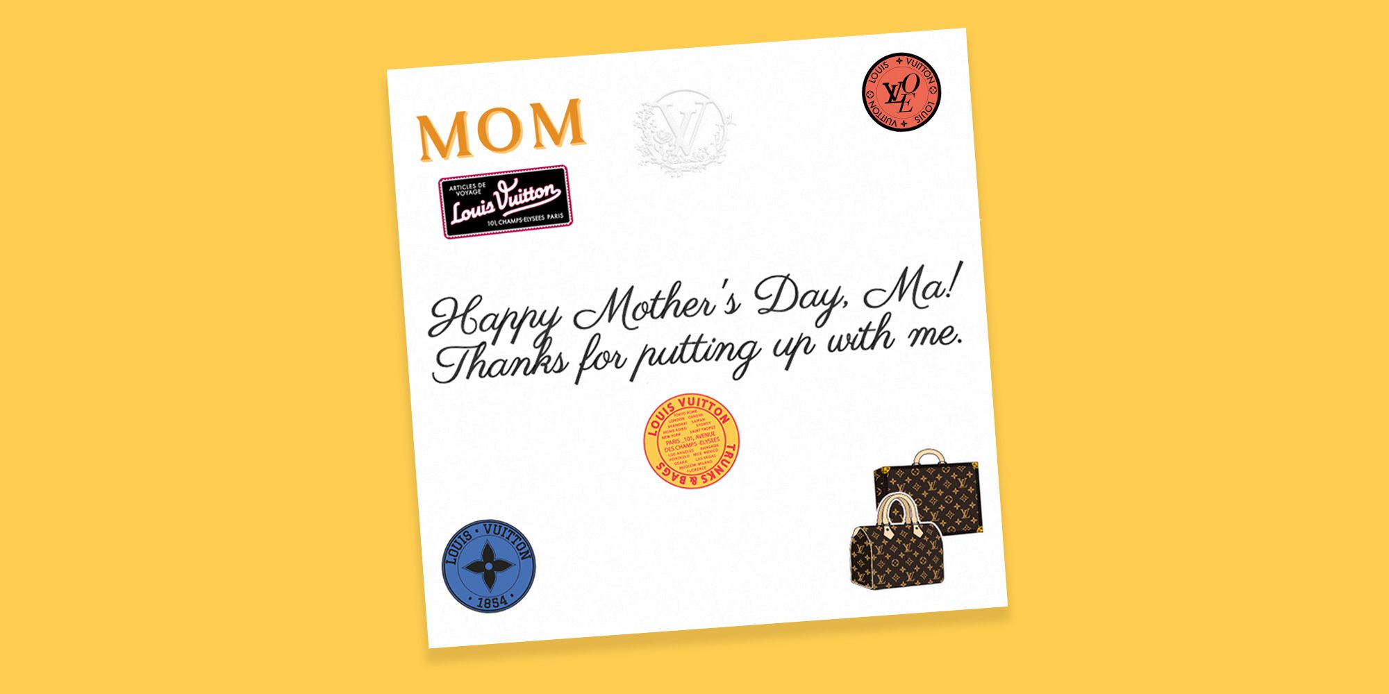 Louis Vuitton Offers Free Treats to Give Mom for Mother's Day — These Cards  Are Anything But Ordinary