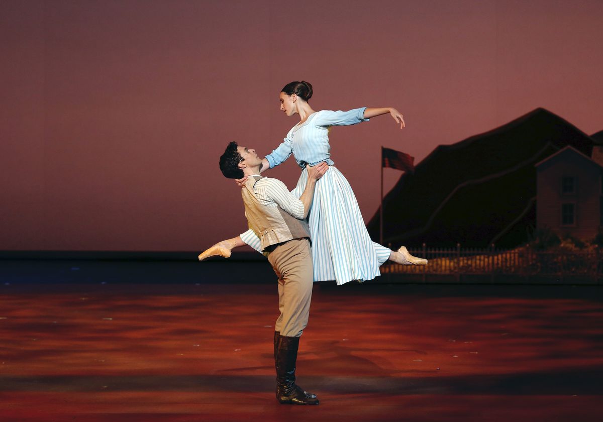 devon teuscher tita and thomas forster dr john brown in christopher wheeldon’s like water for chocolate photo marty sohl
