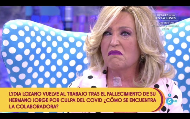 lydia lozano empieza a trabajar tras la muerte de su hermano
