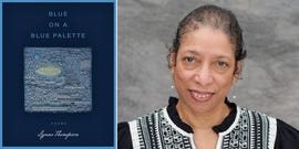 lynne thompson, blue on a blue palette, book, poetry