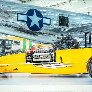 Lyon Air Museum Celebrates Cars from America's First Commercial Drag Strip