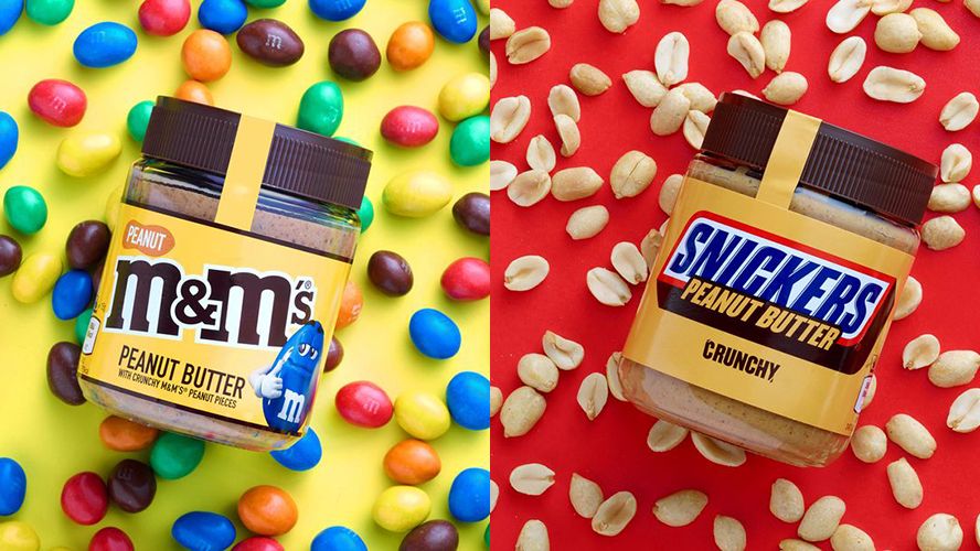 You can now get M&M's and Snickers peanut butters