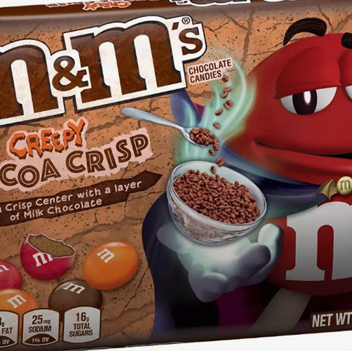 M&M's New Creepy Cocoa Crisp Flavor Will Kick Off Your Halloween Candy Binge