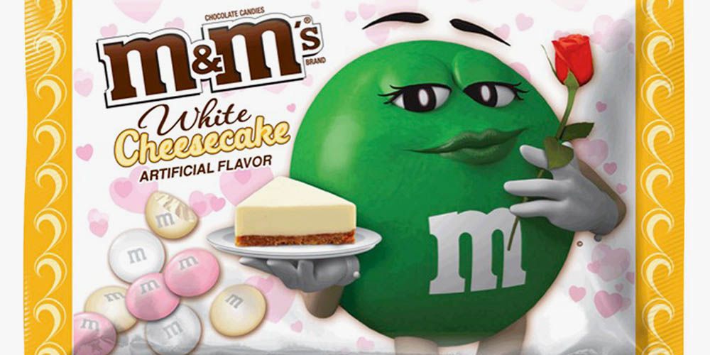 M&M'S White Chocolate Cheesecake Valentine Candy, 7.44 oz Bag
