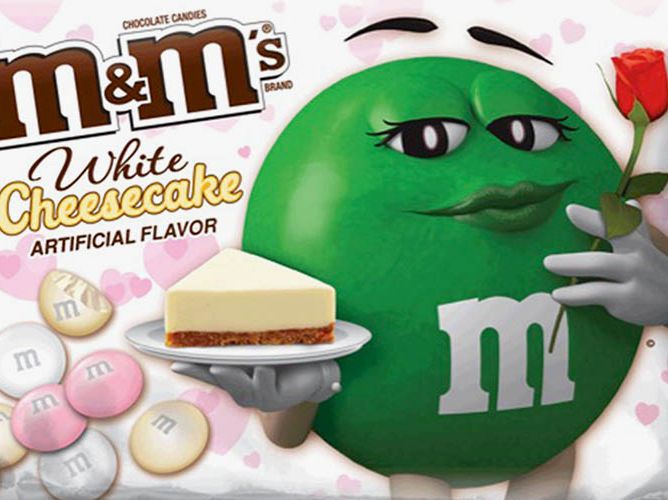 Mars M&M's Valentine's Day White Cheesecake Flavored Chocolate