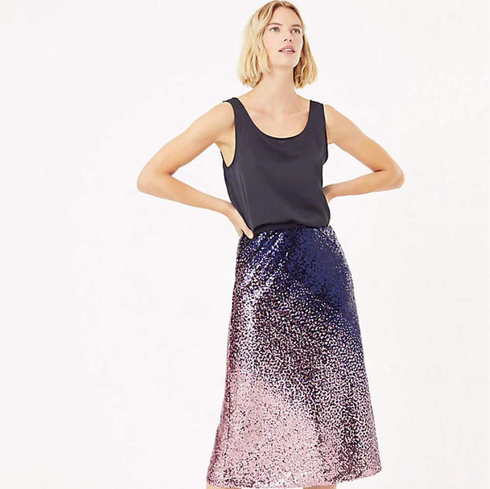 M&S sparkly skirt