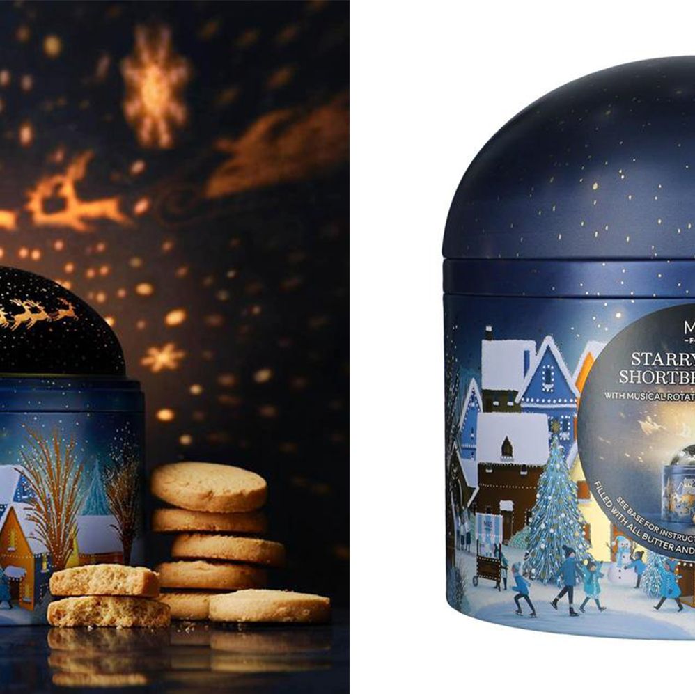M&S' Starry Night light projecting shortbread tin is top of our