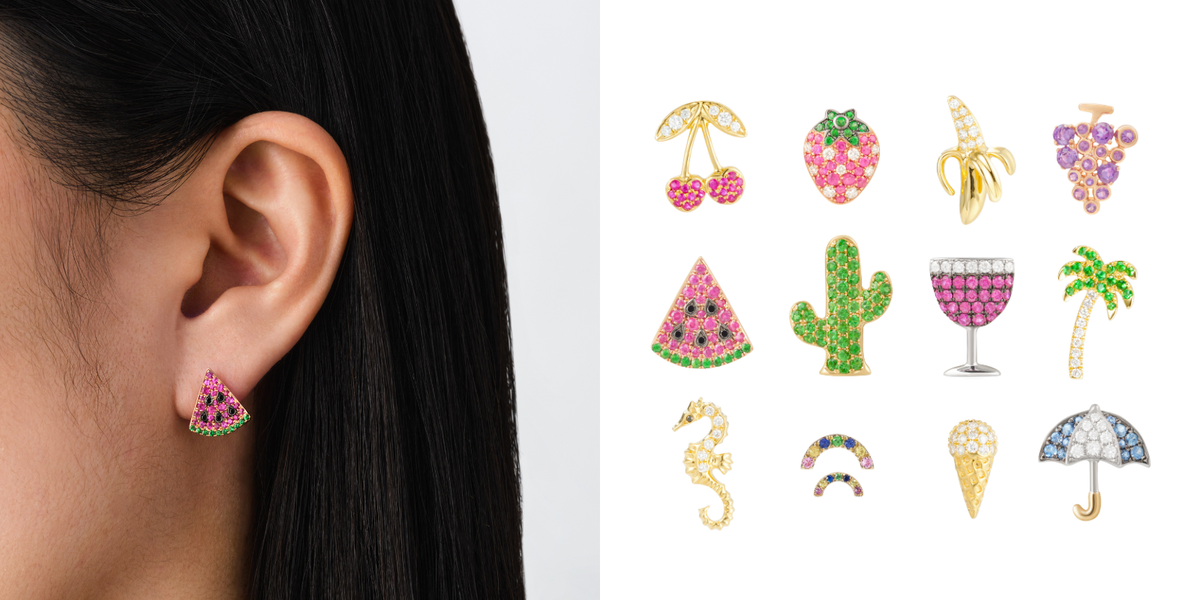 ビジュー ピアス スクエア | ete bijoux (Women)/エテ ビジュー