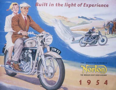 Vintage motorcycle ads