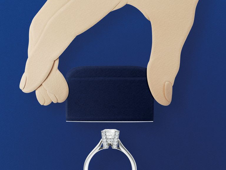 a person wearing gloves and a ring