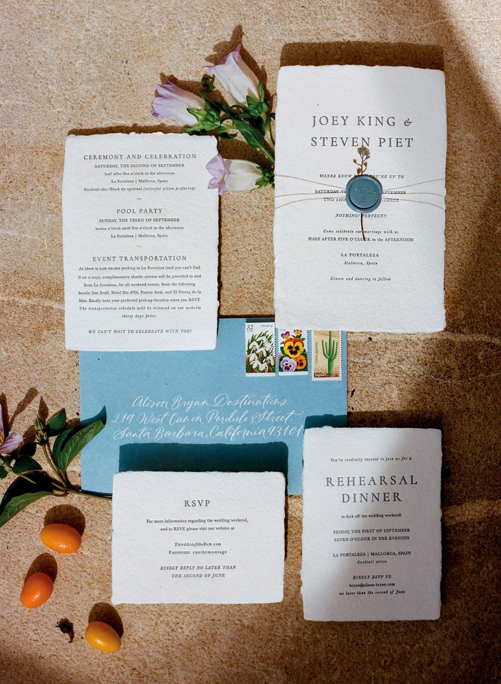 a group of wedding cards