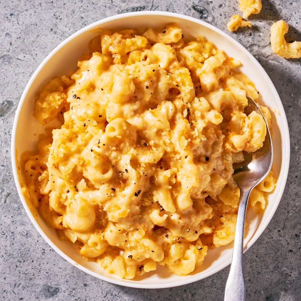 homemade mac and cheese in a bowl
