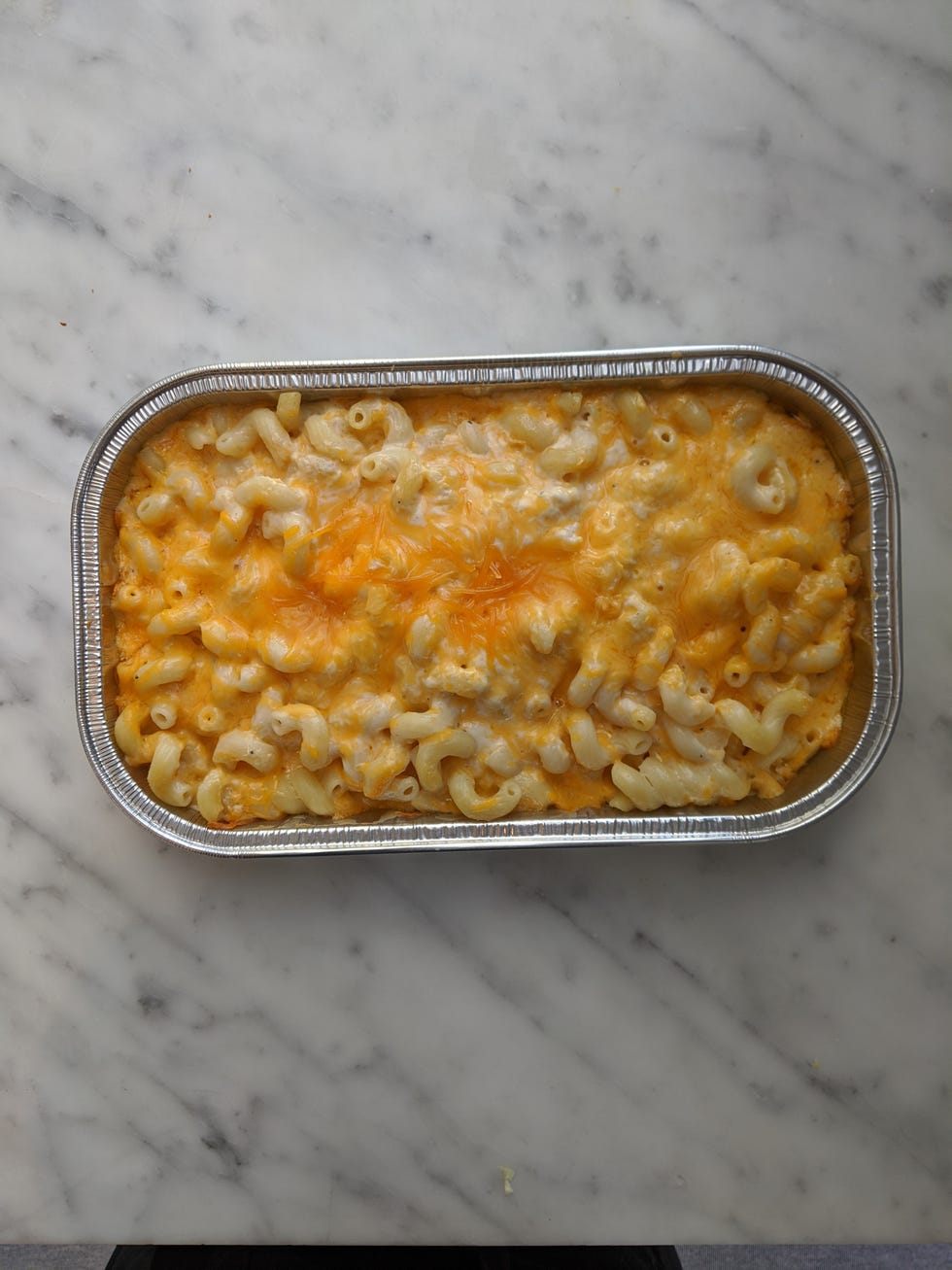 costco kirkland signature mac and cheese baked in aluminum tray