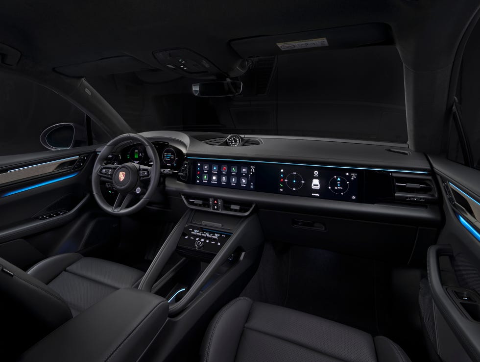 Porsche Macan EV's interior shown off, and we go for a high-speed ride -  Autoblog