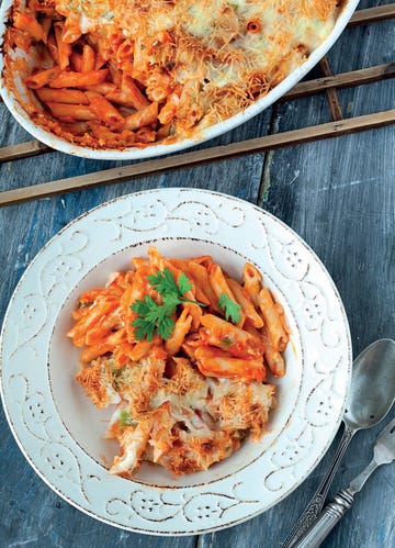 macarrones con bechamel
